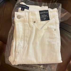NWT. Never worn. J.Crew white jeans
